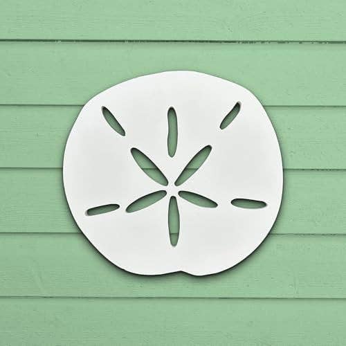 Sand Dollar Wall Decor, Coastal Sign for Beach House, PVC Sand Dollar