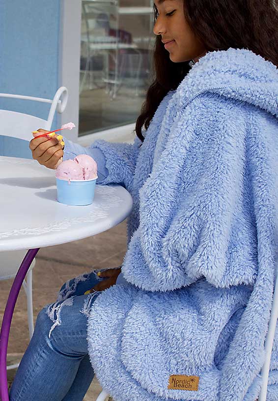 Furry Hooded Cardigan