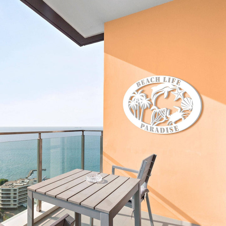 Custom Beach House Sign: 36"