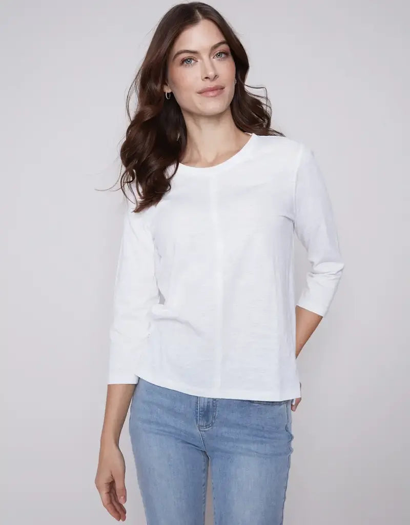 Charlie B Organic Cotton Slub 3/4 Slv