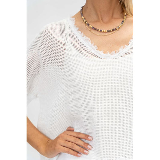 Look Mode oversize Mesh Top