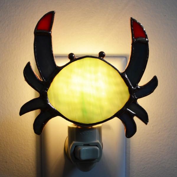 Stained Glass Crab Nightlight