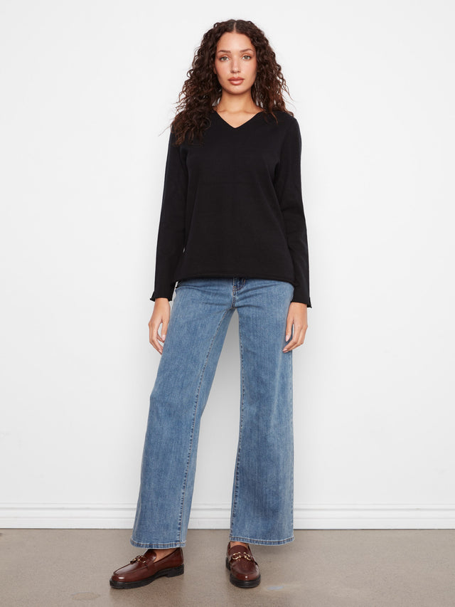 Charlie B V-Neck Sweater