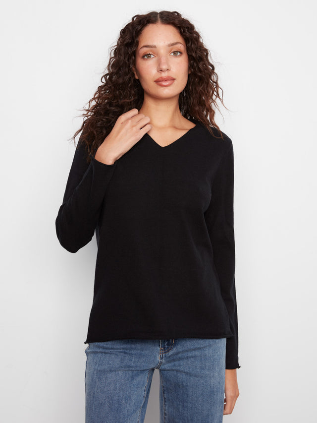 Charlie B V-Neck Sweater