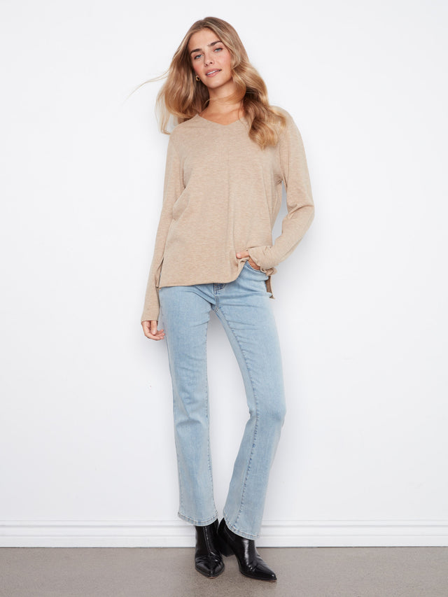 Charlie B V-Neck Sweater