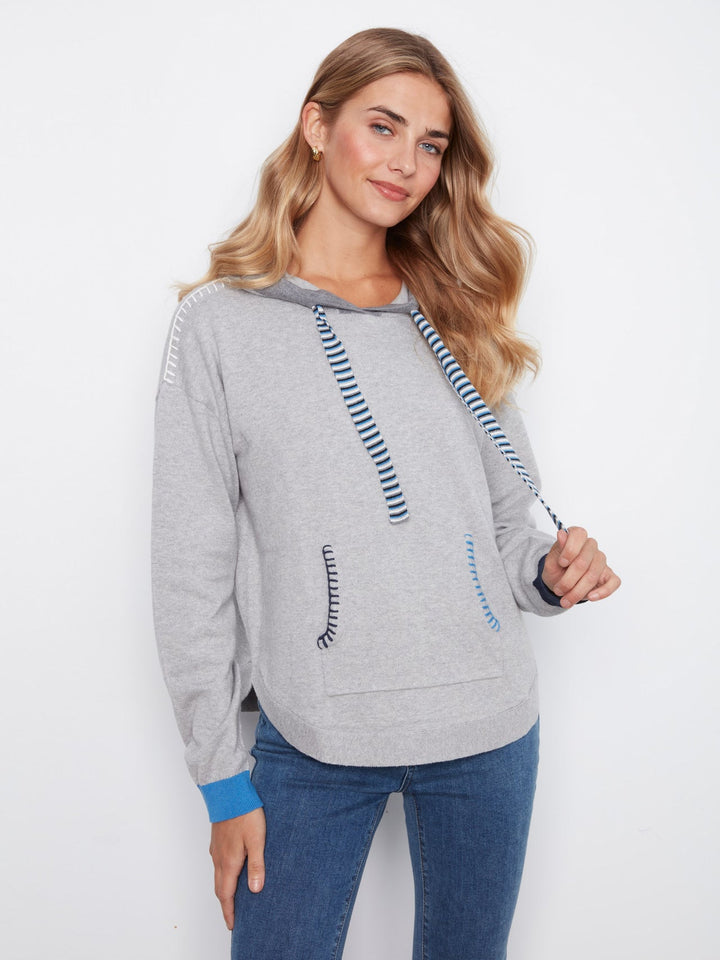 Charlie B Detail Hooded Sweater
