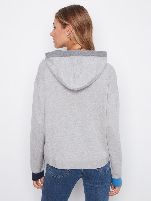 Charlie B Detail Hooded Sweater