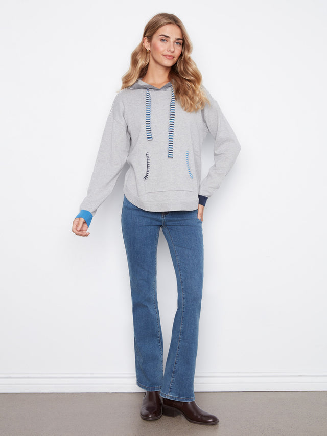Charlie B Detail Hooded Sweater