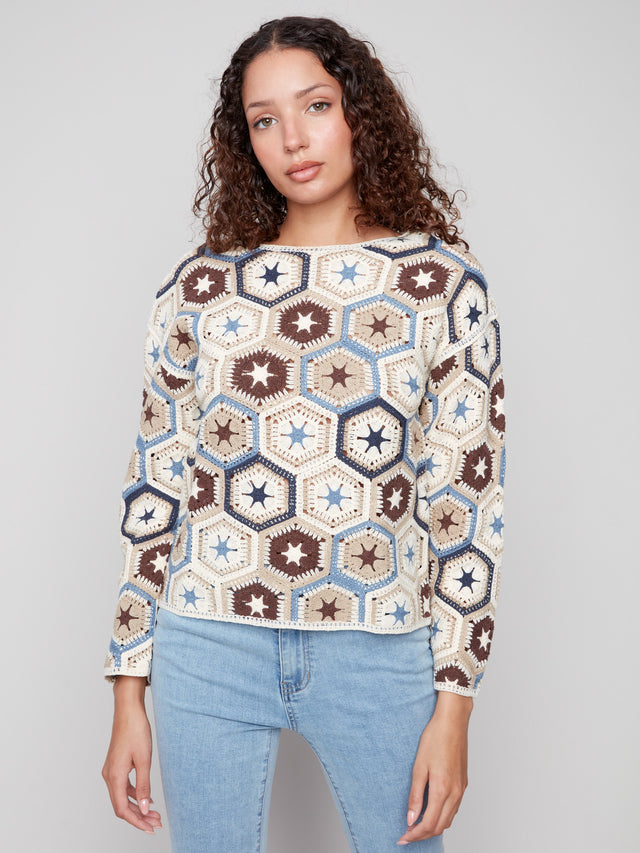 Charlie B Oxford Sweater