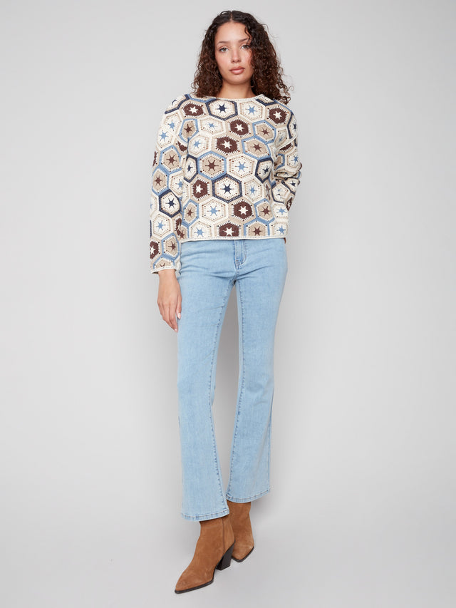 Charlie B Oxford Sweater