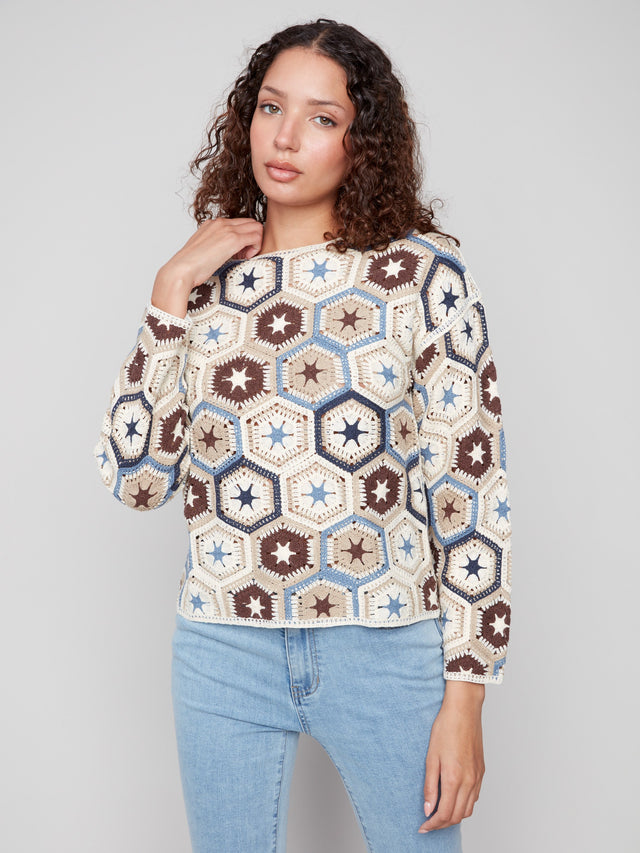 Charlie B Oxford Sweater