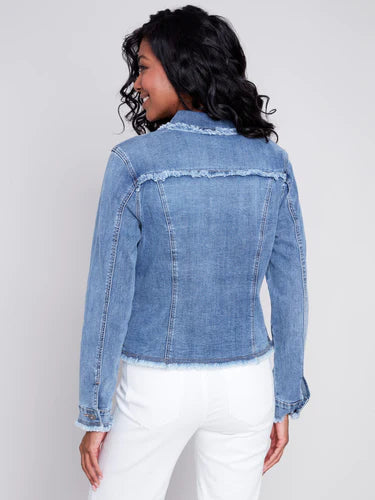 Charlie B Fringed Jean Jacket