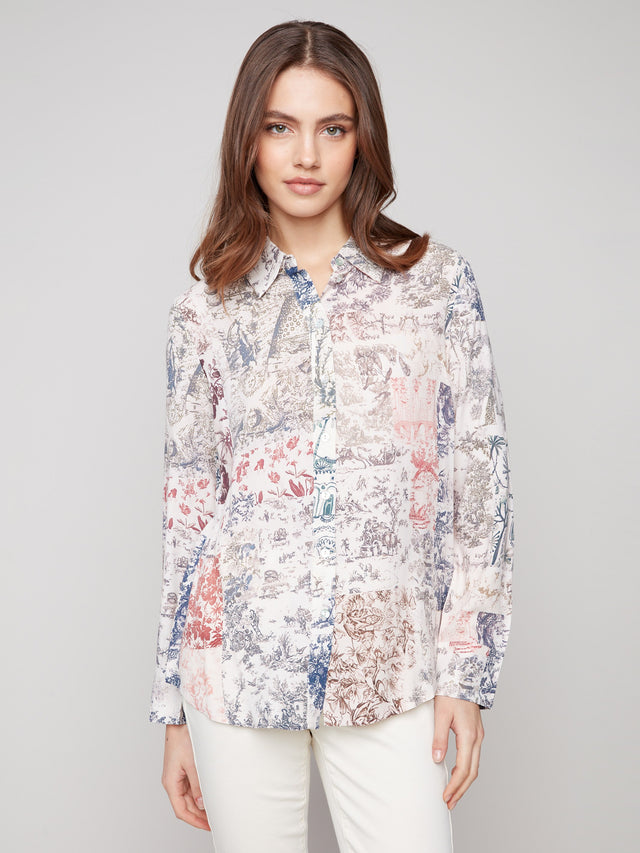 Charlie B Toile Blouse