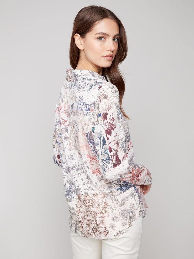 Charlie B Toile Blouse