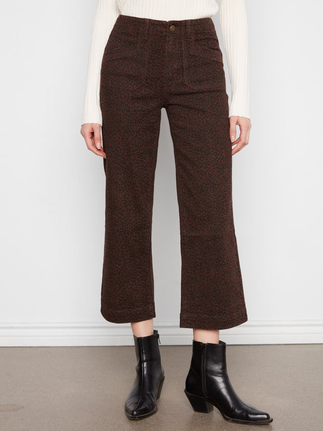 Charlie B Leopard Cropped Pants