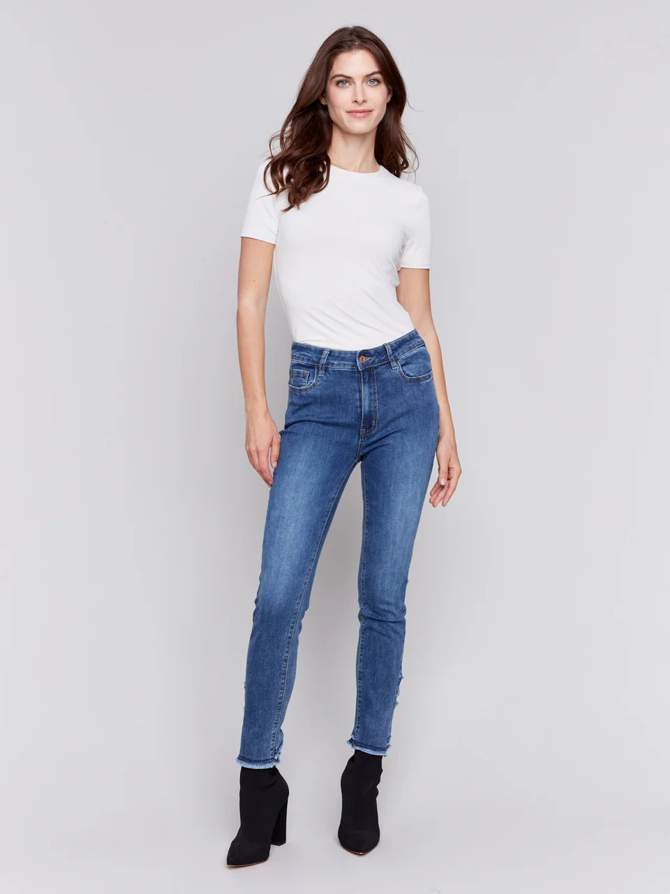 Charlie layered hem jeans