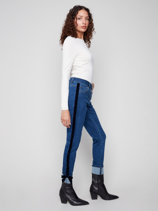 Charlie B Slim Jeans w/Bow