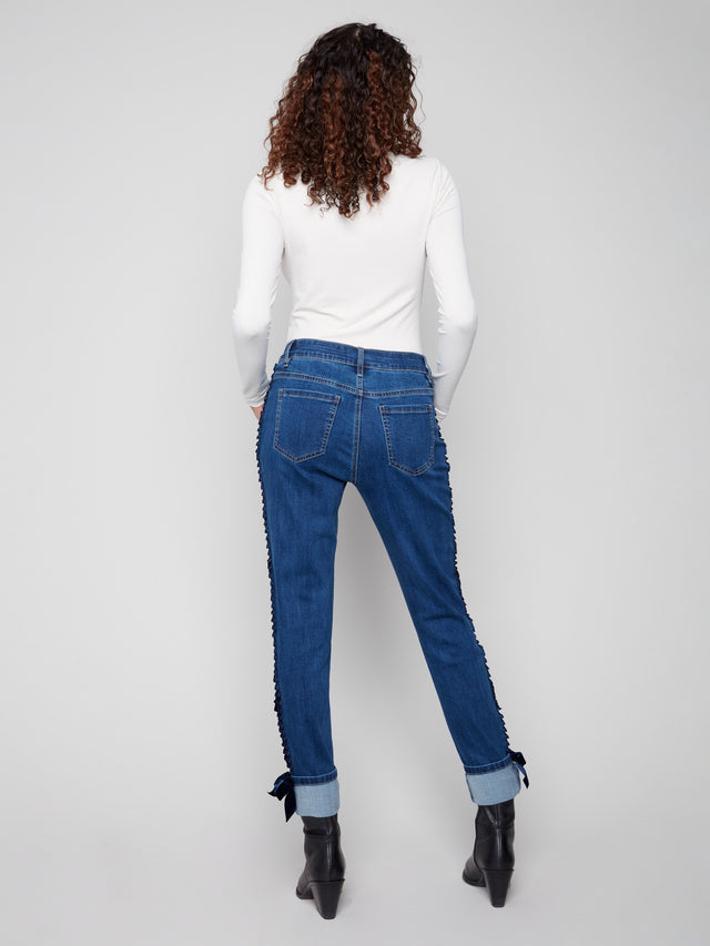 Charlie B Slim Jeans w/Bow