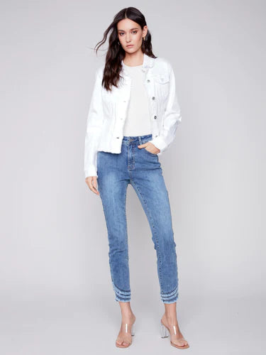 Charlie B Fringed Jean Jacket