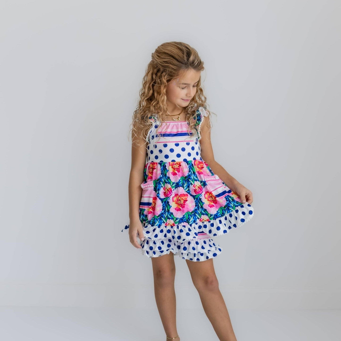 Kids Polka Dot Short Set