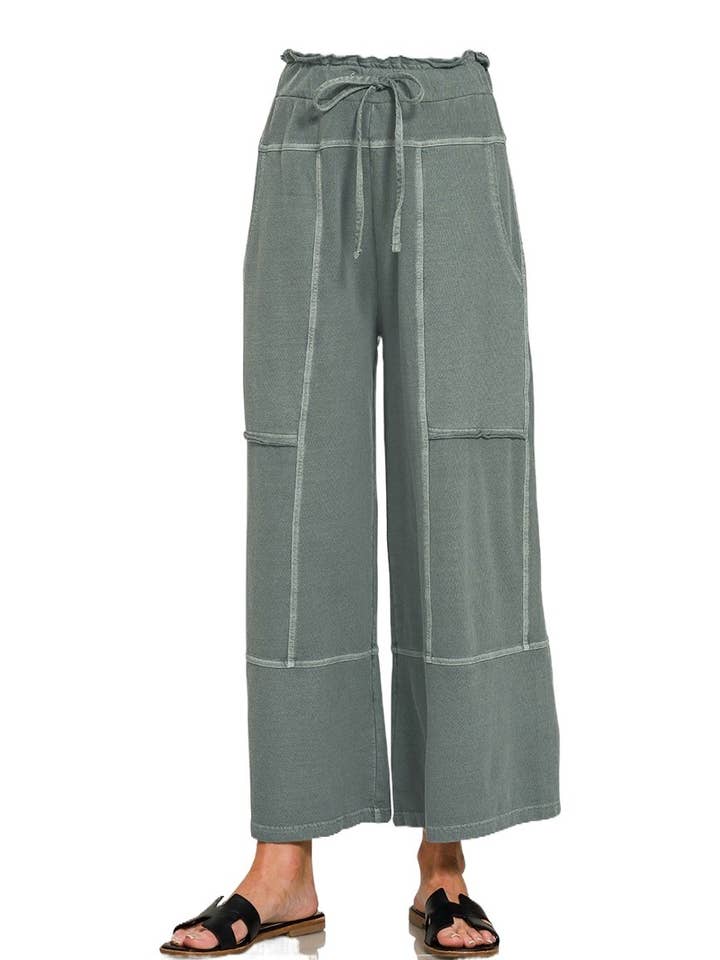 Terry Wide Leg Pants