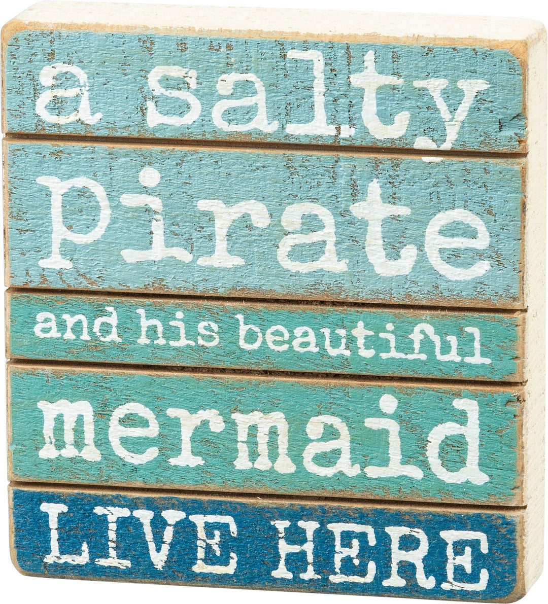 Salty Pirate & His Mermaid Sign