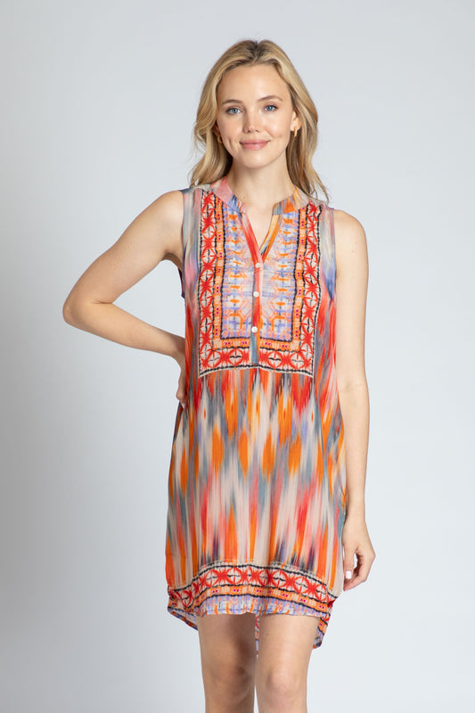 Button - Up Sleeveless Dress