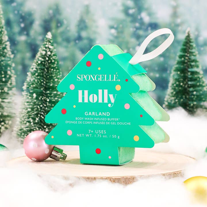 Spongelle Christmas Tree Body wash scrub