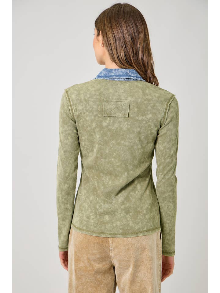 Mineral Washed Button Down