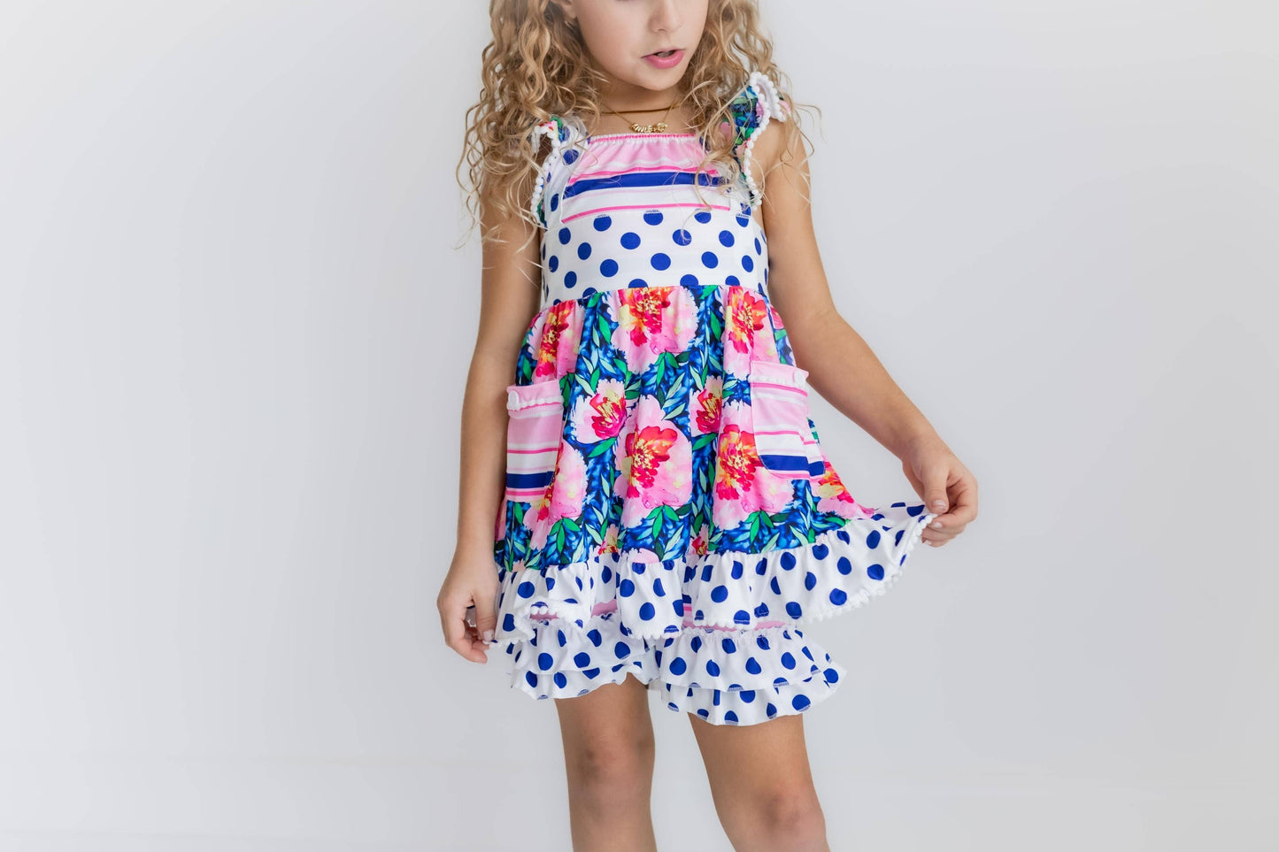 Kids Polka Dot Short Set