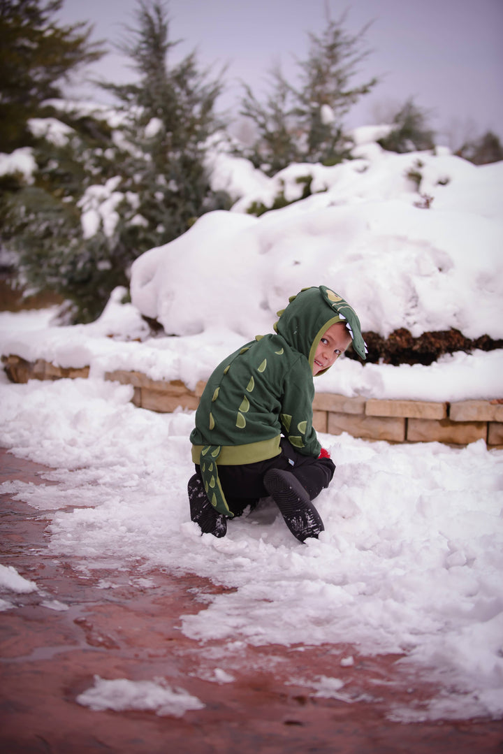 Alligator Spikes 3D Kids Hoodie
