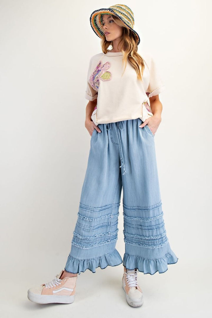 Easel Ruffled Pants