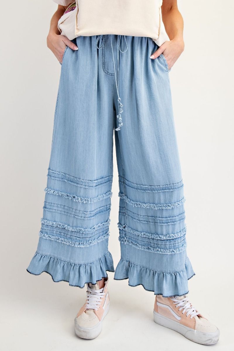 Easel Ruffled Pants