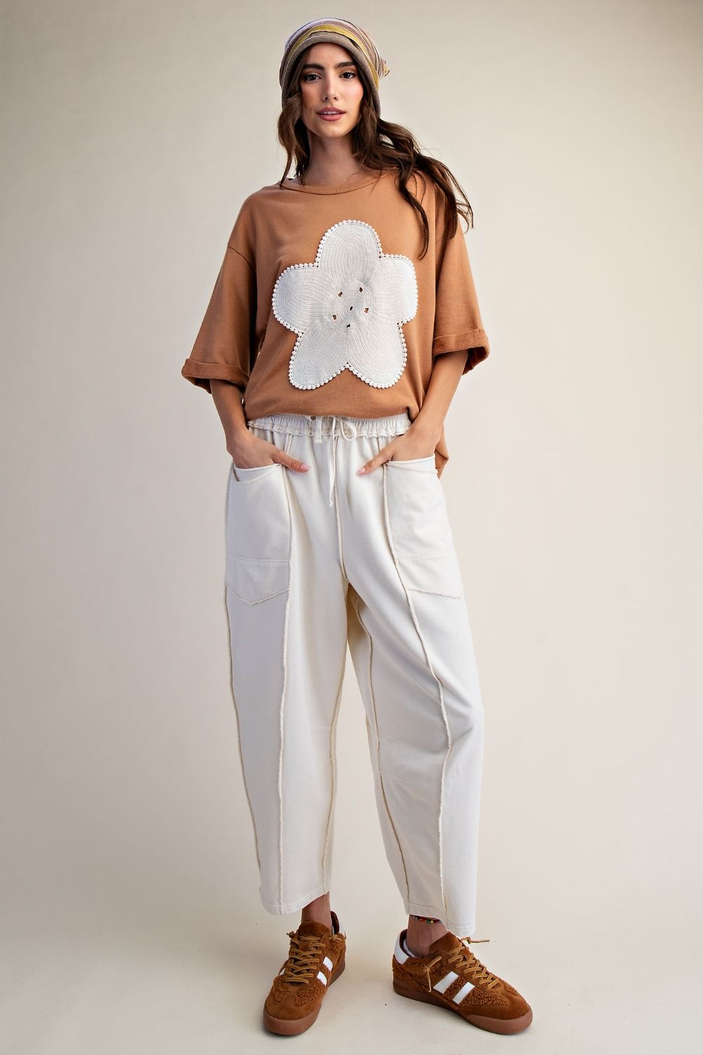 Easel Knit Barrel Pant