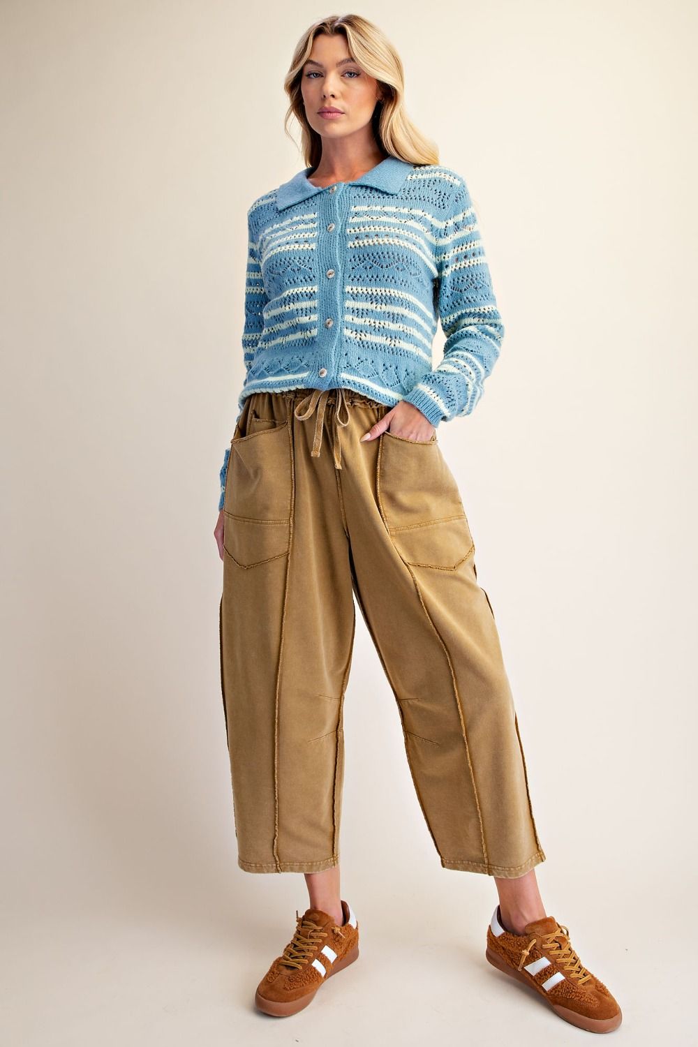 Easel Knit Barrel Pant