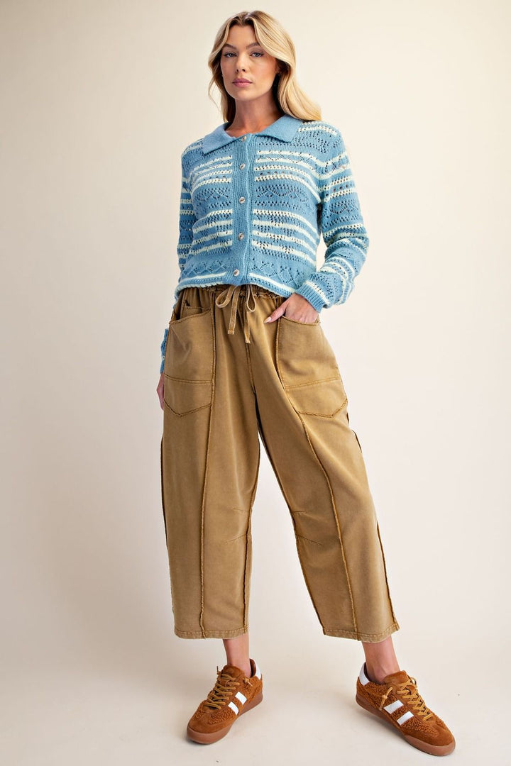 Easel Knit Barrel Pant