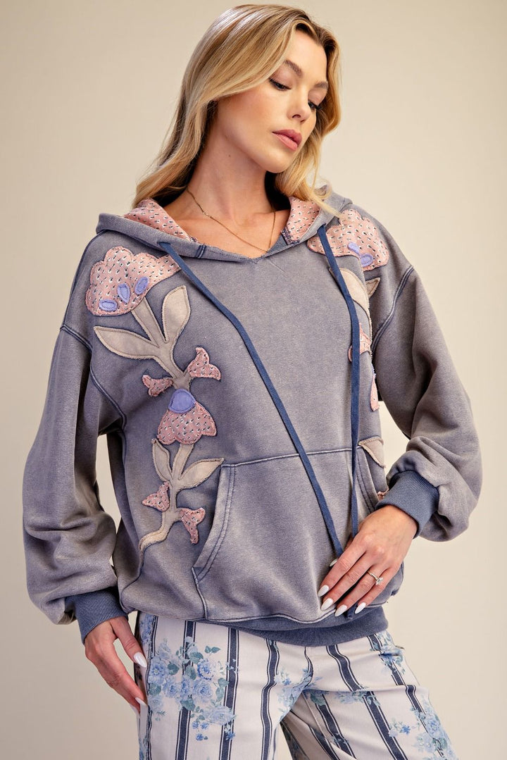 Easel Floral Patch Hoodie