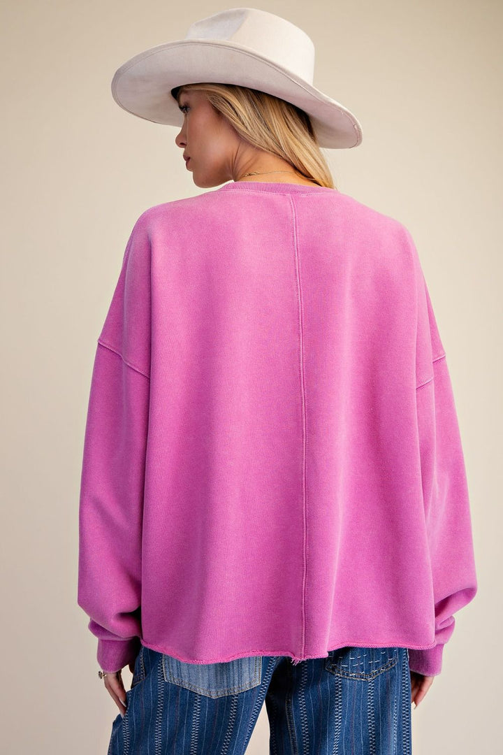 Easel Floral Pullover