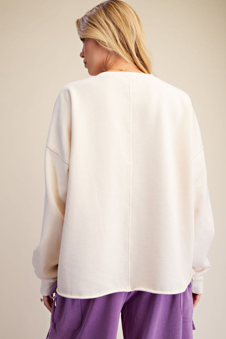 Easel Floral Pullover