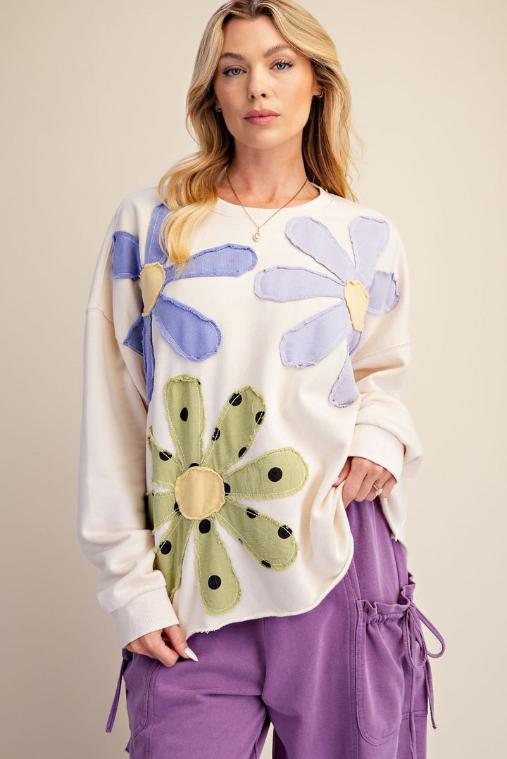 Easel Floral Pullover