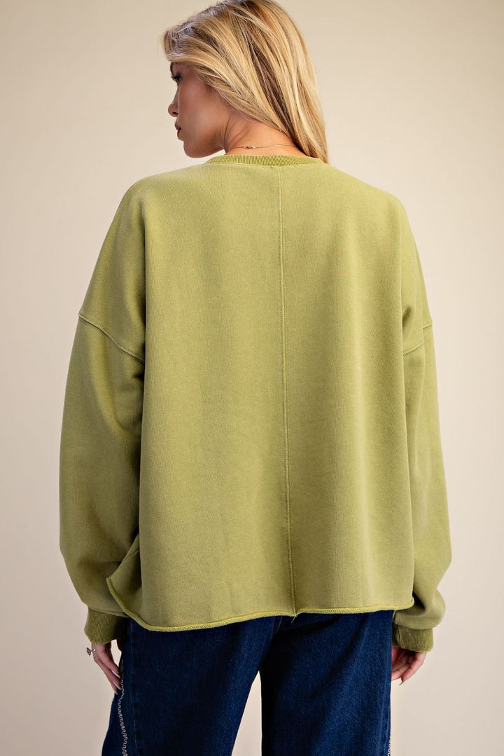 Easel Floral Pullover