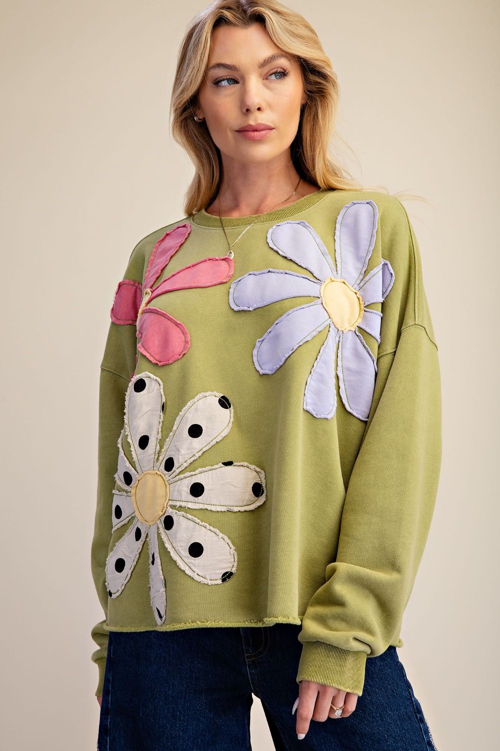 Easel Floral Pullover
