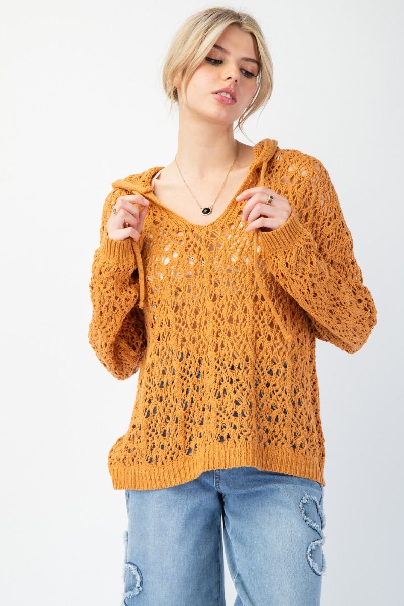 Easel LS V-Neck knitted