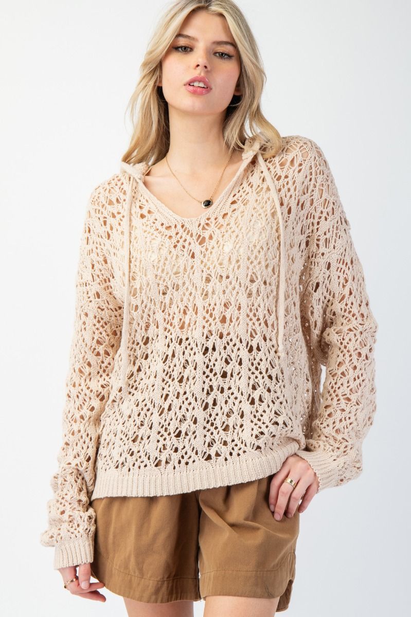 Easel LS V-Neck knitted