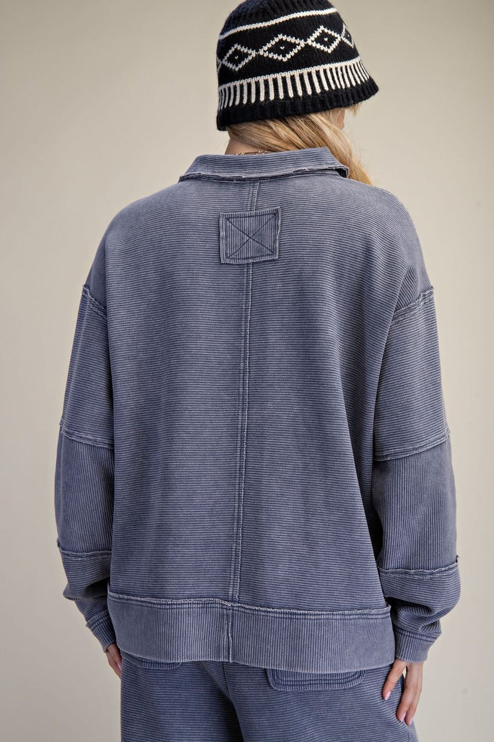 Easel Textured Pullover