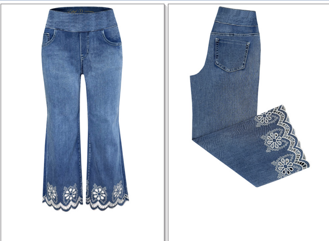 Ethyl Embroidered Jean Hem