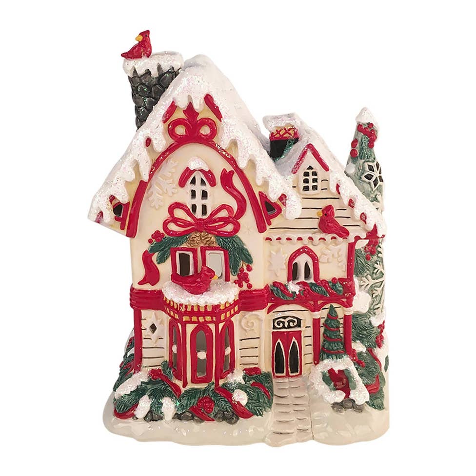 Christmas Cardinal Candle House