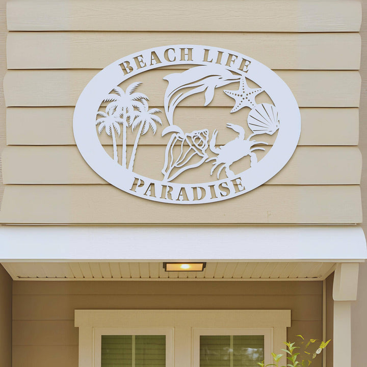 Custom Beach House Sign: 36"