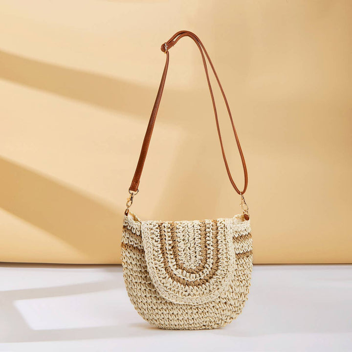 PASTORAL CLAMSHELL WOVEN BAG