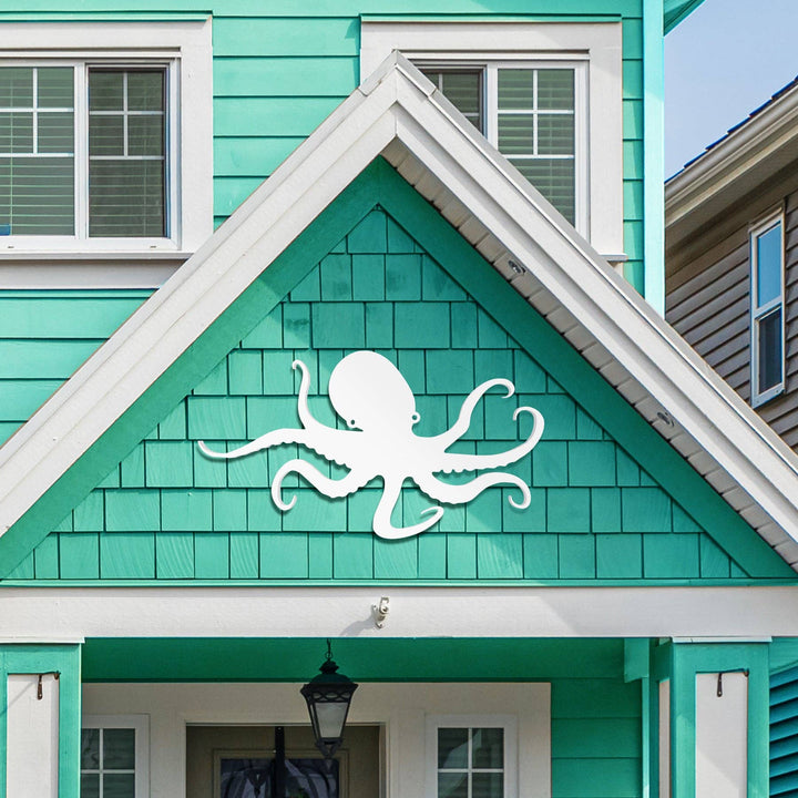 Outdoor Octopus Wall Art – PVC Coastal Beach House Decoration